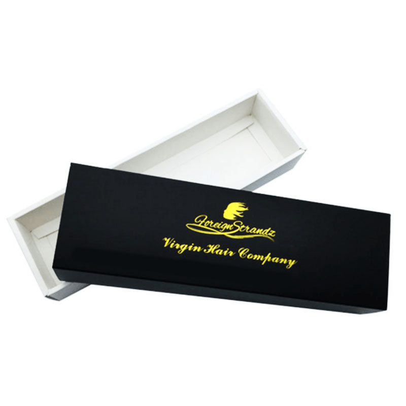 Hair extension packaging box with PVC window Hair extension packaging box with PVC window