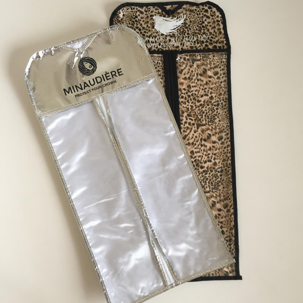 Hair extensions storage bag non-woven pvc wig bags Hair extensions storage bag non-woven pvc wig bags