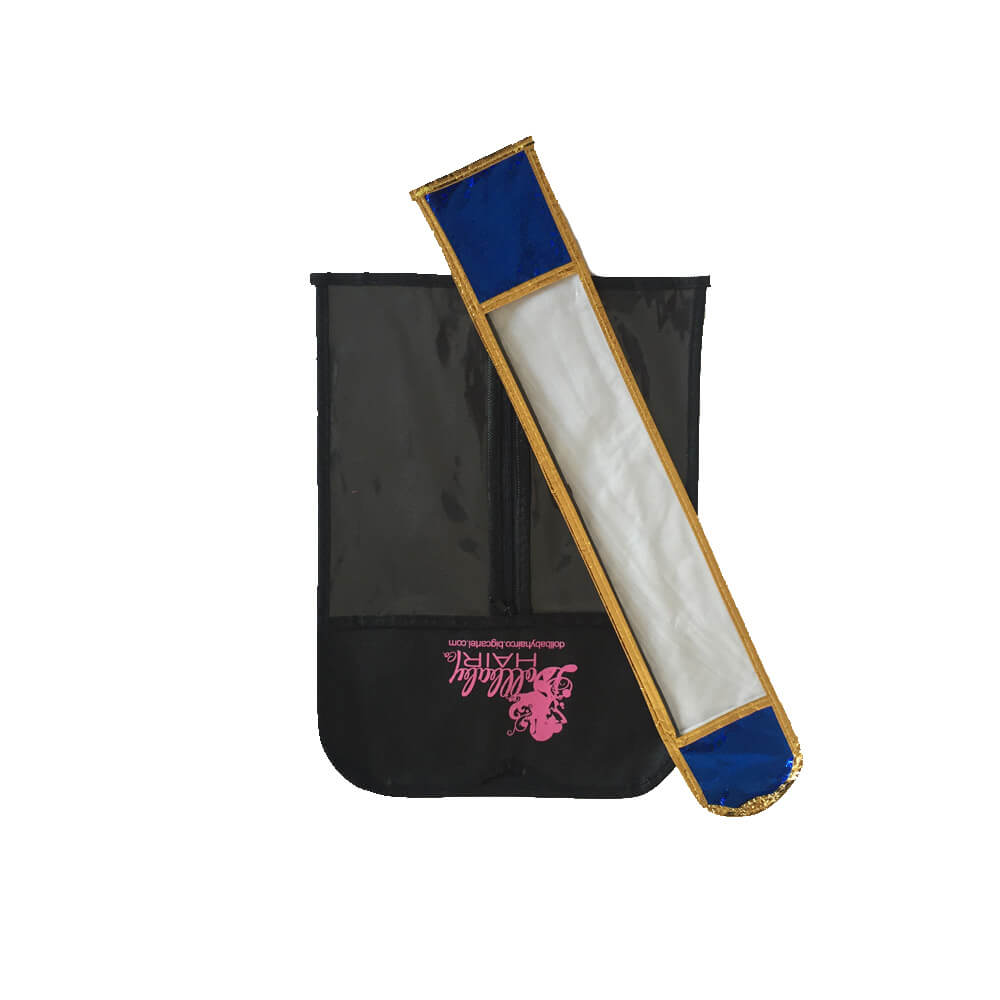 Hair extensions storage bag non-woven pvc wig bags Hair extensions storage bag non-woven pvc wig bags
