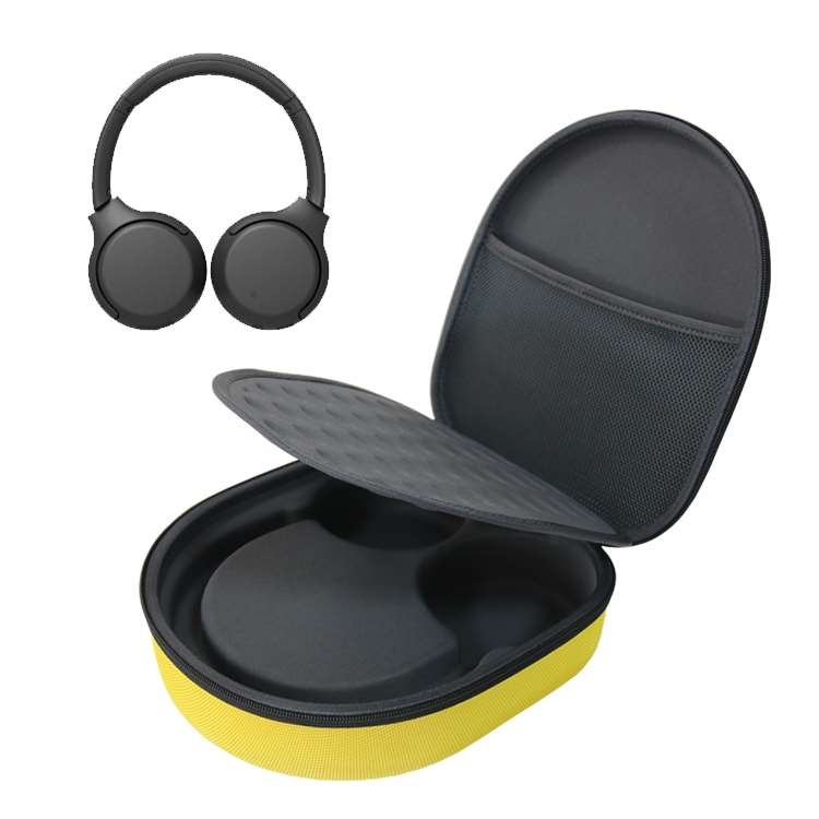 EVA Storage Case With EVA Tray For Folded Headphone Hard Shell Custom Logo EVA Packaging Case EVA Storage Case With EVA Tray For Folded Headphone