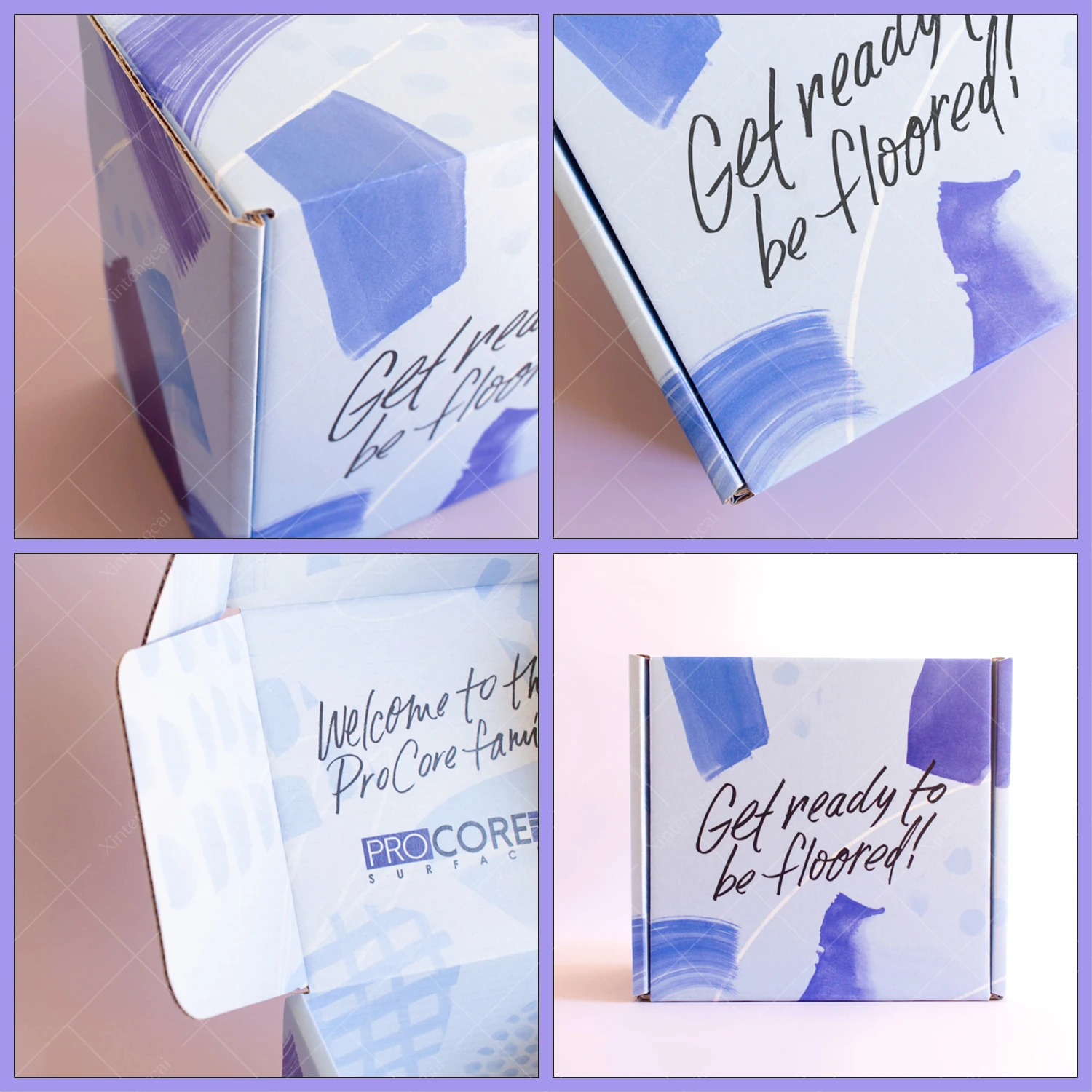 Factory Customized logo Corrugated Paper Packaging, Foldable