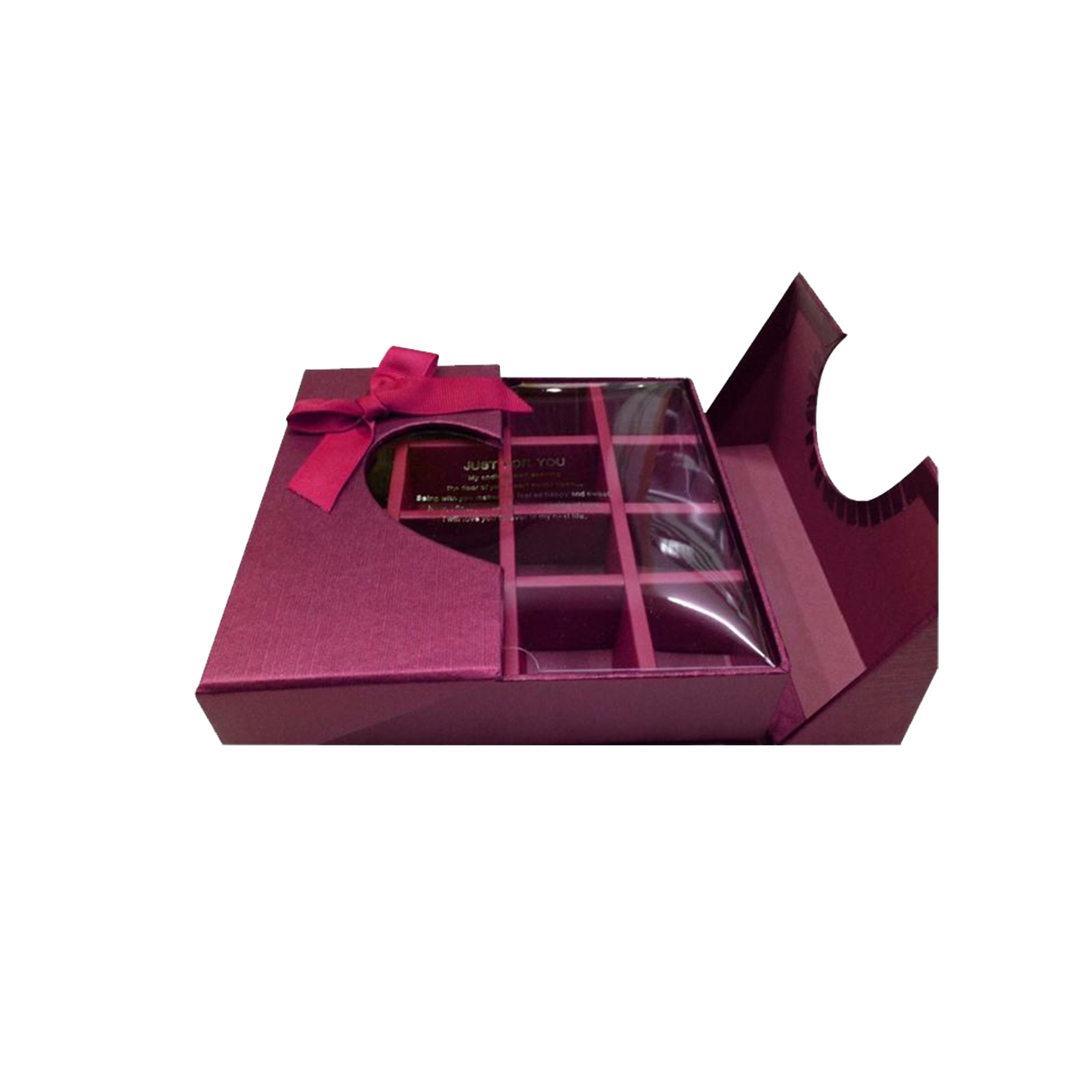 Divider chocolate box with window Divider chocolate box with window