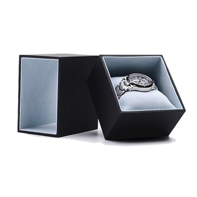Custom logo black paper single packaging watch box Custom logo black paper single packaging watch box
