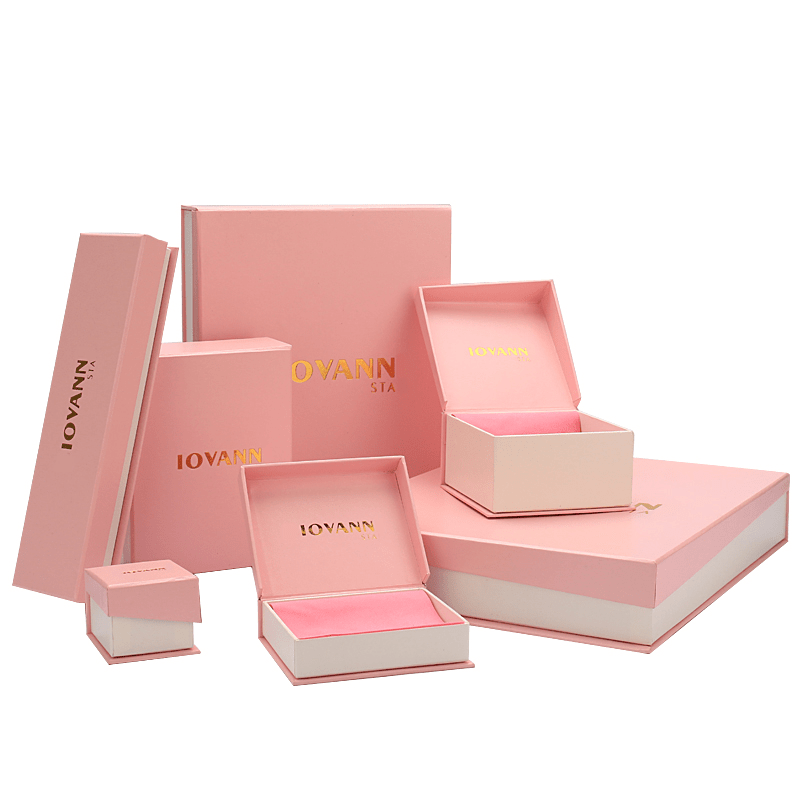 Custom logo printed jewelry packaging paper jewelry box Custom logo printed jewelry packaging paper jewelry box