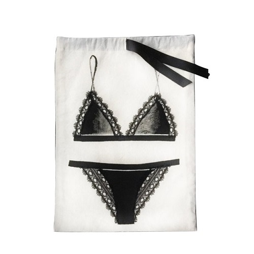 Hot Bikini Packing Satin Pouch Underwear Bag With Drawstring Hot Bikini Packing Satin Pouch Underwear Bag With Drawstring