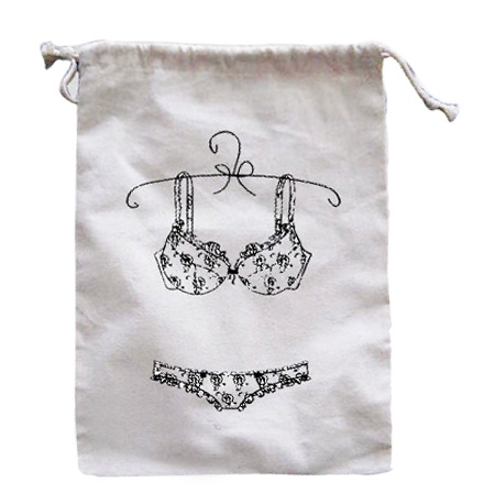 Hot Bikini Packing Satin Pouch Underwear Bag With Drawstring underwear packaging gift bags factory in China