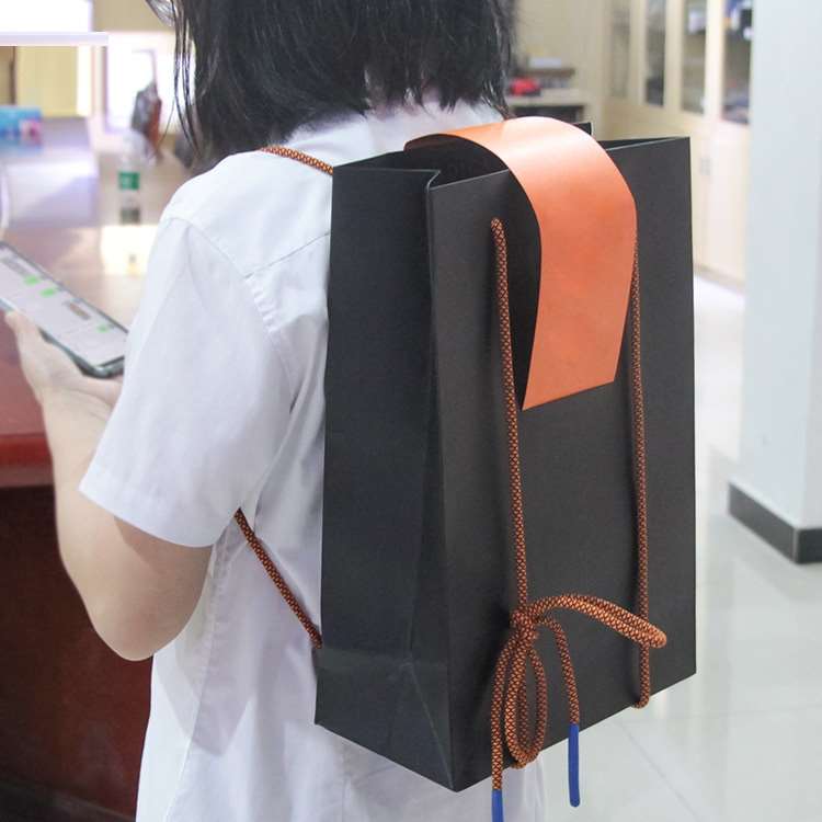 Environmentally friendly recyclable paper backpack paper backpack