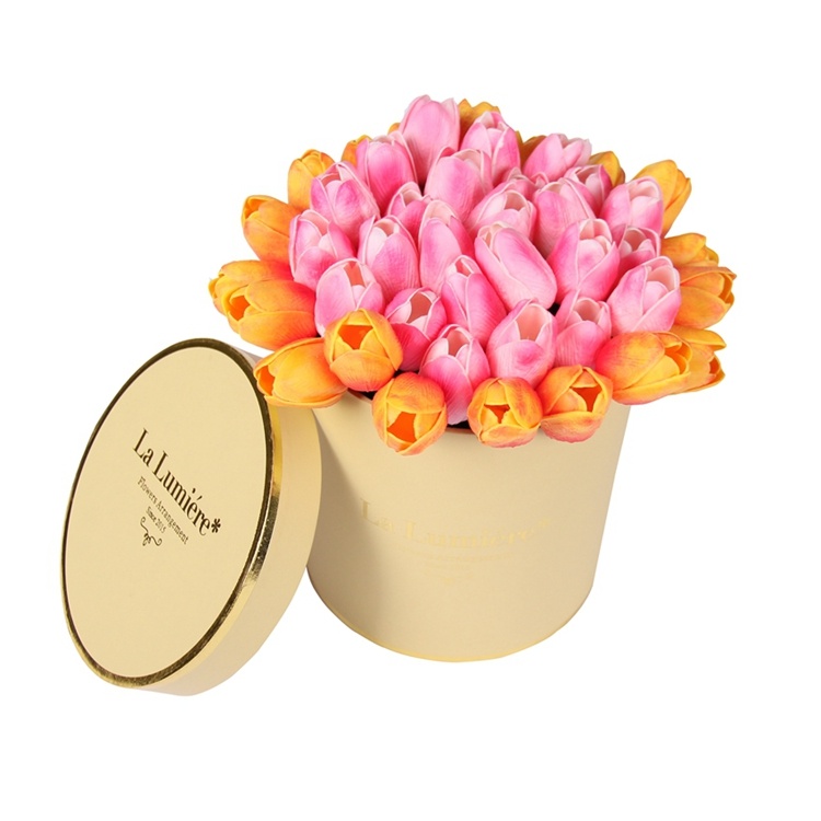 Round cylindrical Packaging paper gift Box For Flowers Round cylindrical Packaging paper gift Box For Flowers