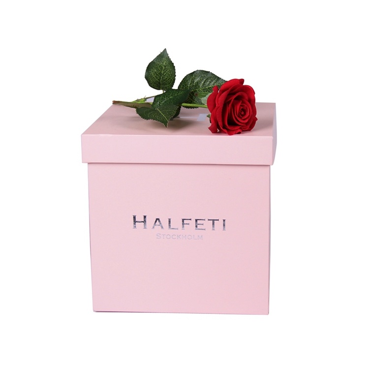 Custom bulk square flower box with box top and bottom Custom bulk square flower box with box top and bottom