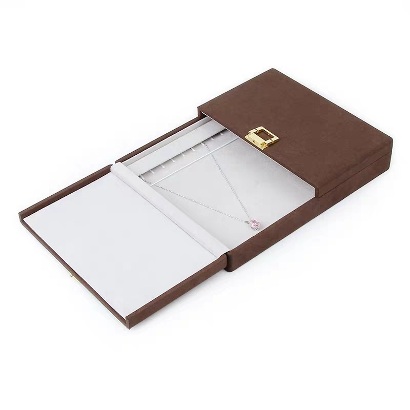 Jewelry display packaging cabinet tray set jewelry showcase Jewelry display packaging cabinet tray set jewelry display stand Earring necklace ring rack wood showcase-katady.com