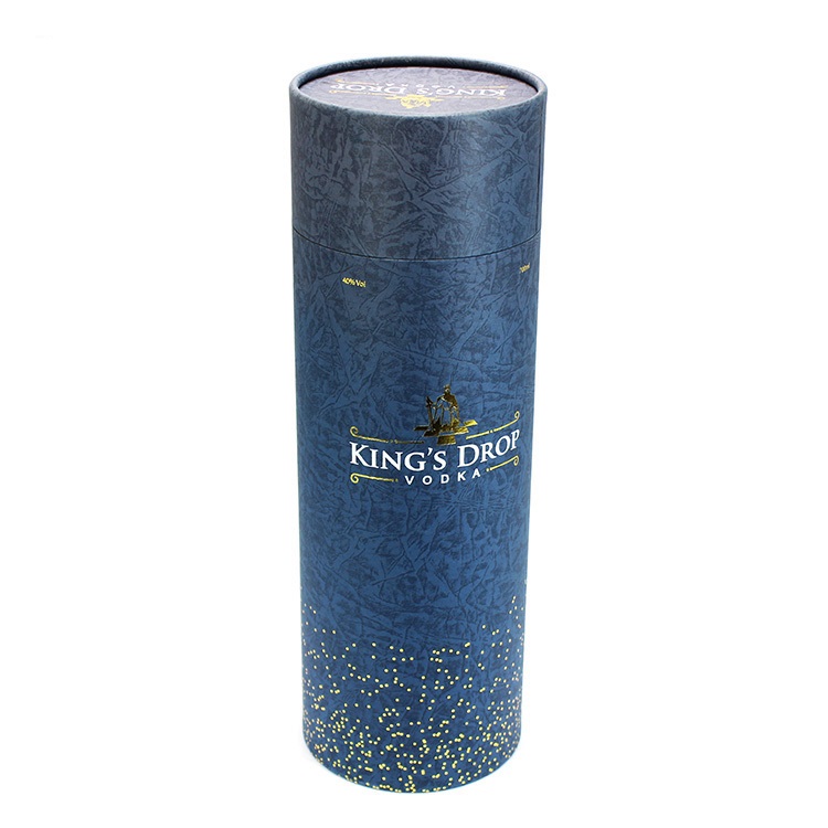 Kraft paper round wine bottle tube wine box Kraft paper round wine bottle tube wine box