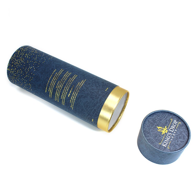Kraft paper round wine bottle tube wine box Kraft paper round wine bottle tube wine box