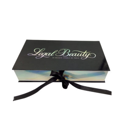 Laser paper with spray UV cosmetics box Laser paper with spray UV cosmetics box