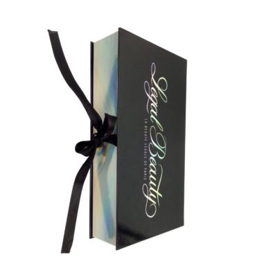 Laser paper with spray UV cosmetics box Laser paper with spray UV cosmetics box