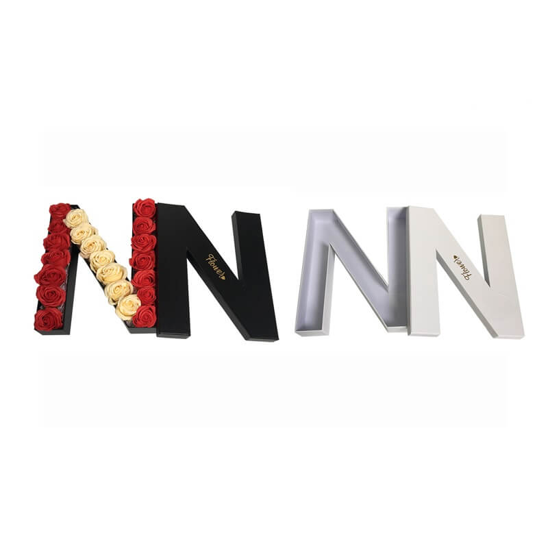 Letter shape packaging flower box for wedding gift Letter shape packaging flower box for wedding gift