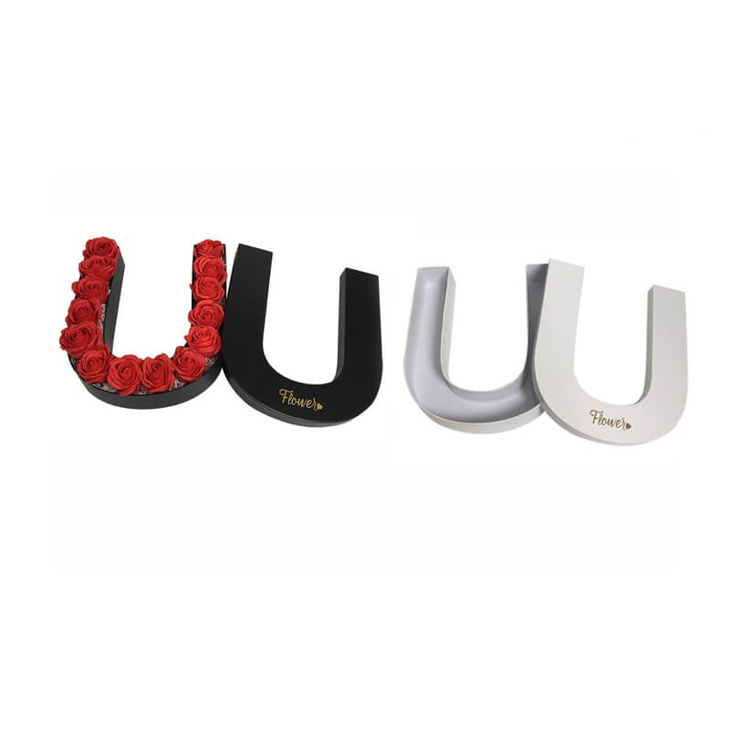 Letter shape packaging flower box for wedding gift Letter shape packaging flower box for wedding gift