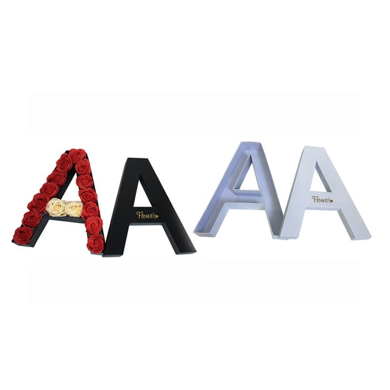 Letter shape packaging flower box for wedding gift Letter shape packaging flower box for wedding gift