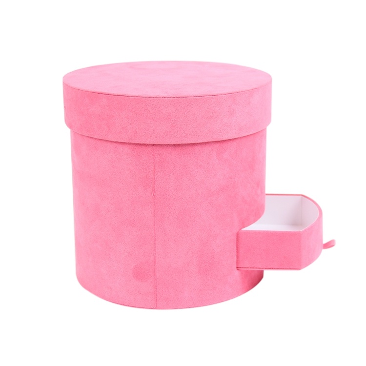Creative jewelry packaging velvet heart shape flower box Creative jewelry packaging velvet heart shape flower box