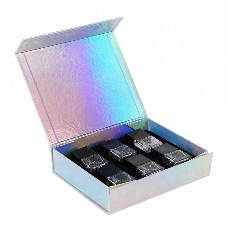 Cosmetic packaging book shape box for nail polish Cosmetic packaging book shape box for nail polish