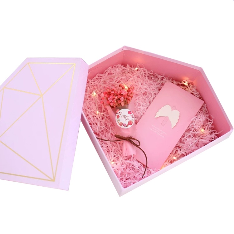 Luxury customize special diamond shaped gift box Luxury customize special diamond shaped gift box