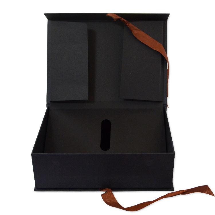 Luxury magnetic folding box with ribbon Luxury magnetic folding box with ribbon