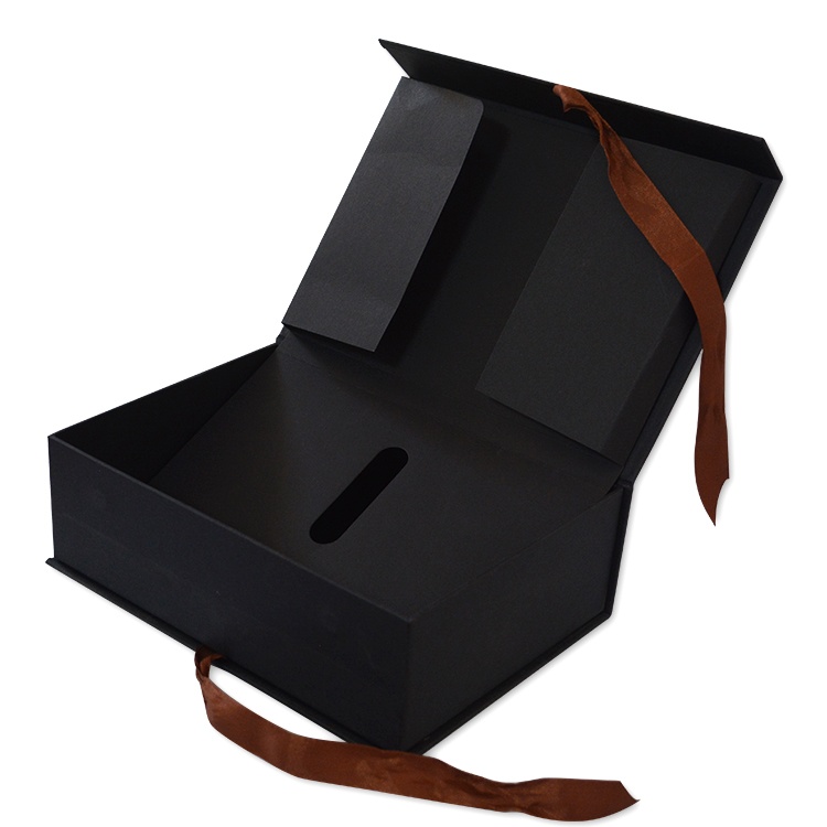 Luxury magnetic folding box with ribbon Luxury magnetic folding box with ribbon