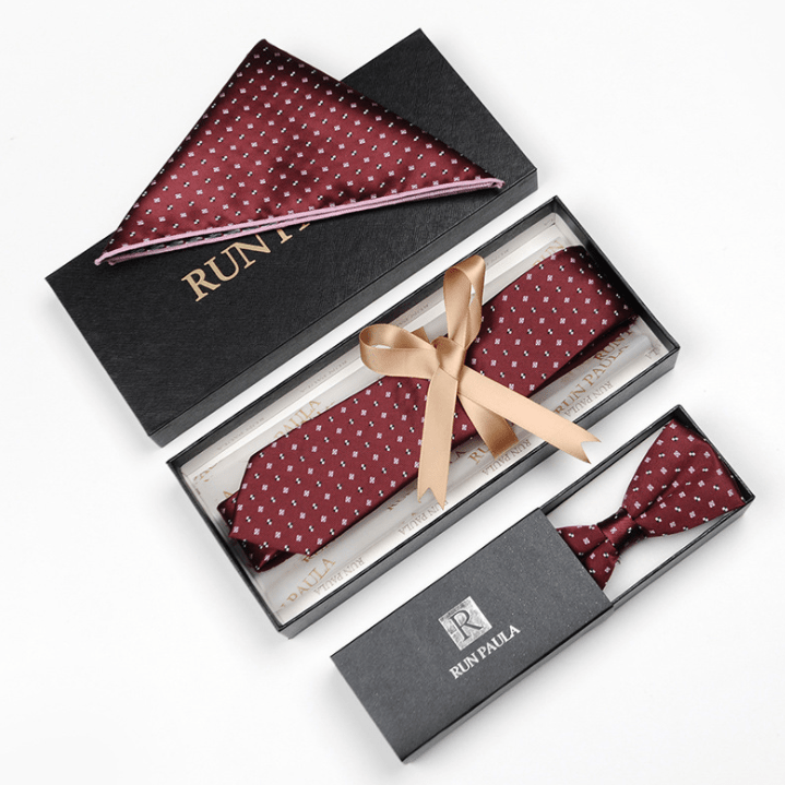 Luxury rigid cardboard packaging bow tie gift box Luxury rigid cardboard packaging bow tie gift box