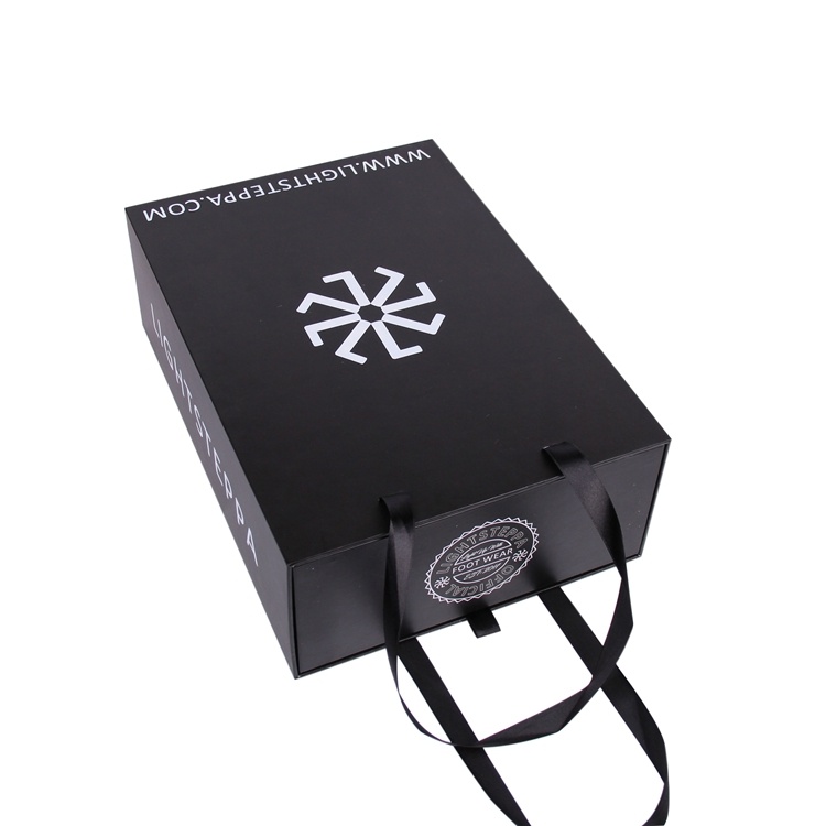 Rigid paper sliding drawer gift box with ribbon Rigid paper sliding drawer gift box with ribbon