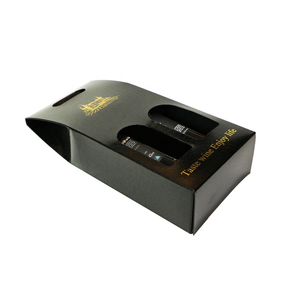 Luxury wine bottle gift box with 2 bottle inside Luxury wine bottle gift box with 2 bottle inside