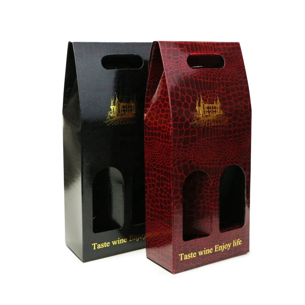 Luxury wine bottle gift box with 2 bottle inside Luxury wine bottle gift box with 2 bottle inside