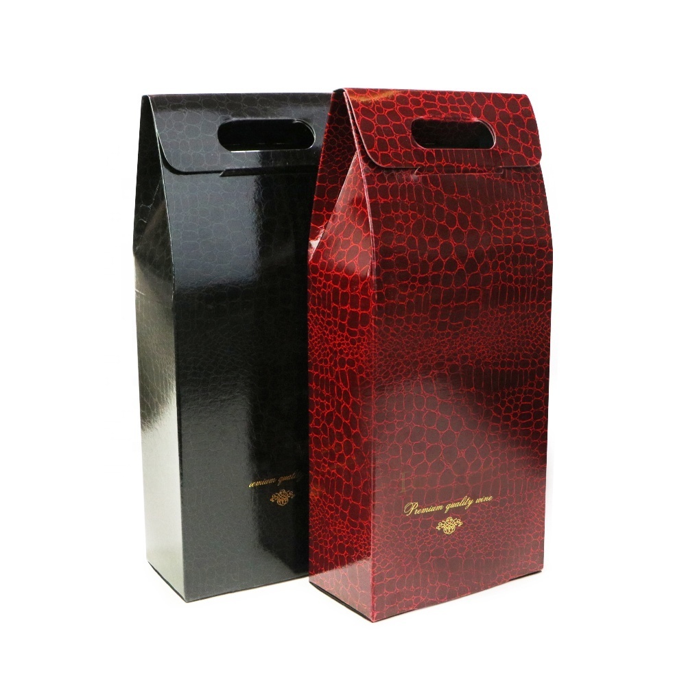 Luxury wine bottle gift box with 2 bottle inside Luxury wine bottle gift box with 2 bottle inside