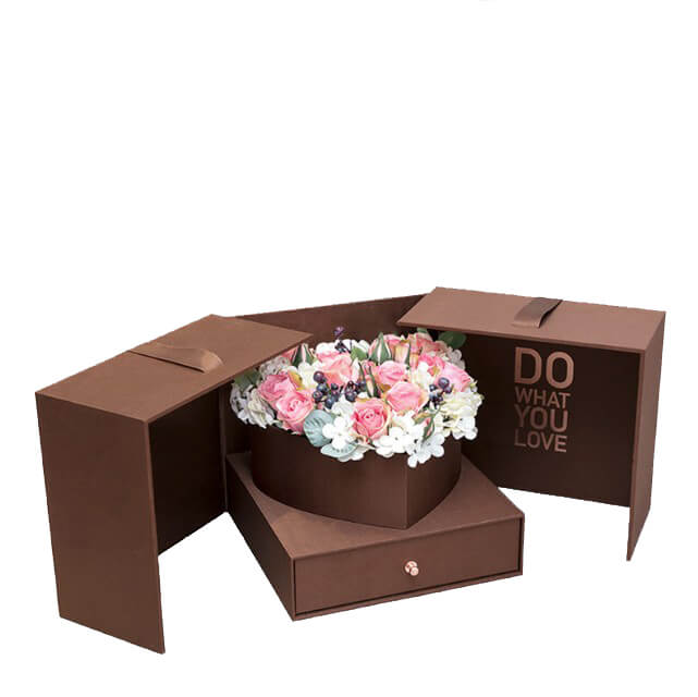 Magic cube gift box creative heart shape flower box Magic cube gift box creative heart shape flower box