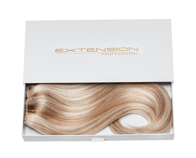 Magnetic folding hair extension box with ribbon Magnetic folding hair extension box with ribbon