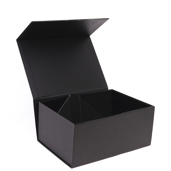 Magnetic folding hair extension box with ribbon Magnetic folding hair extension box with ribbon