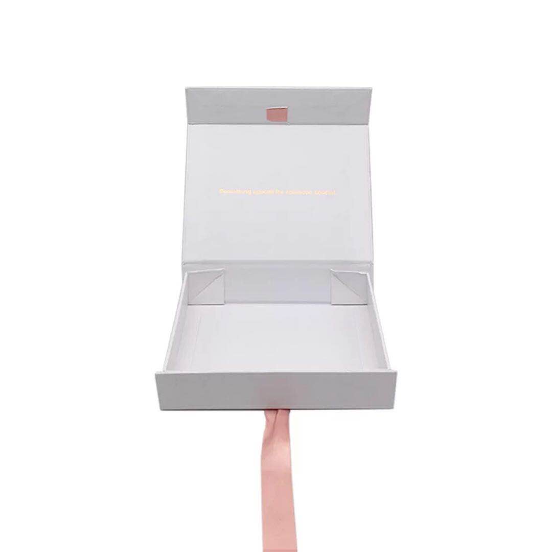 Clamshell folding gift box ribbon clothing box Clamshell folding gift box ribbon clothing box
