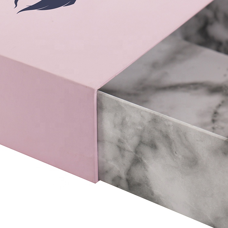 Marble cardboard packaging box for human hair wig Marble cardboard packaging box for human hair wig