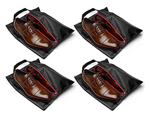 Mini black zipper men waterproof shoe travel bags