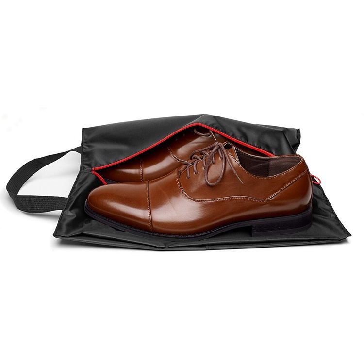 Mini black zipper men waterproof shoe travel bags Mini black zipper men waterproof shoe travel bags