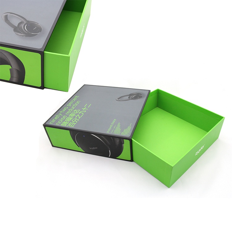 Custom newest rigid headset drawer packaging box Custom newest rigid headset drawer packaging box