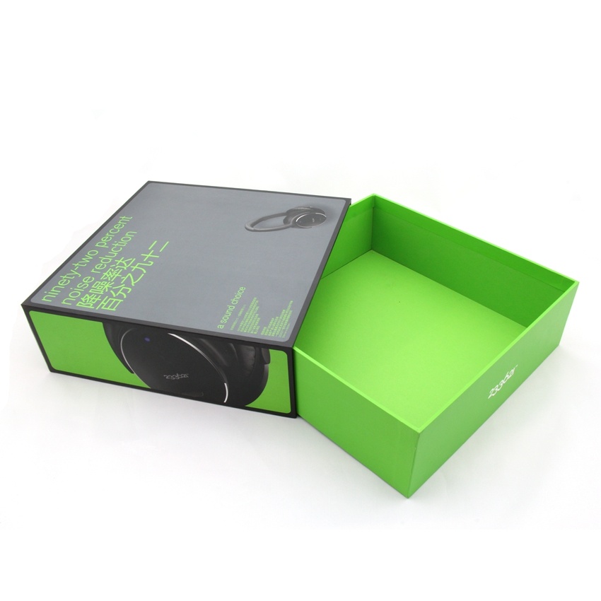 Custom newest rigid headset drawer packaging box Custom newest rigid headset drawer packaging box
