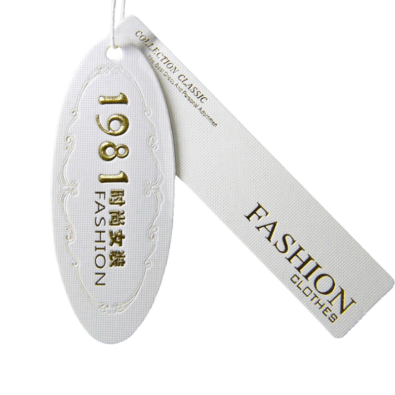 Paper Clothing Garment Hang Tag with String and Eyelet Paper Clothing Garment Hang Tag with String and Eyelet