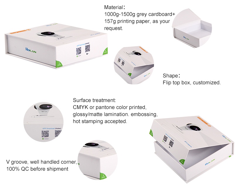 IP camera Book shape folding magnetic flap box IP camera Book shape folding magnetic flap box
