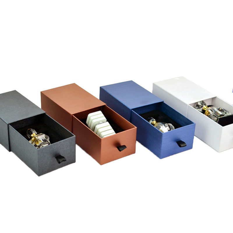 Paper perfume gift drawer box with foam insert Paper perfume gift drawer box with foam insert