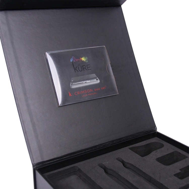 Perfume box with EVA insert and PVC photo slot Perfume box with EVA insert and PVC photo slot