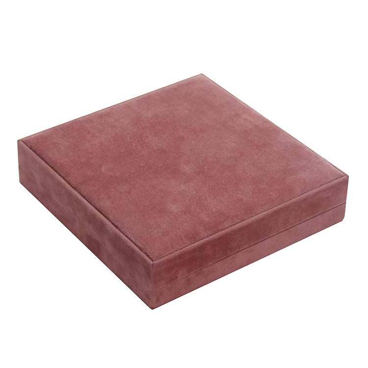 Pink velvet jewellery box packaging plastic suede jewelry Pink velvet jewellery box packaging plastic suede jewelry