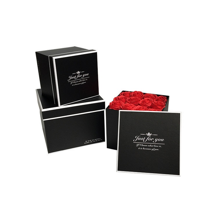 Popular best selling sets square gift flower box Popular best selling sets square gift flower box