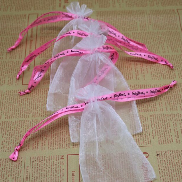 Printed silk drawstring organza pouch wedding gift bag Printed silk drawstring organza pouch wedding gift bag