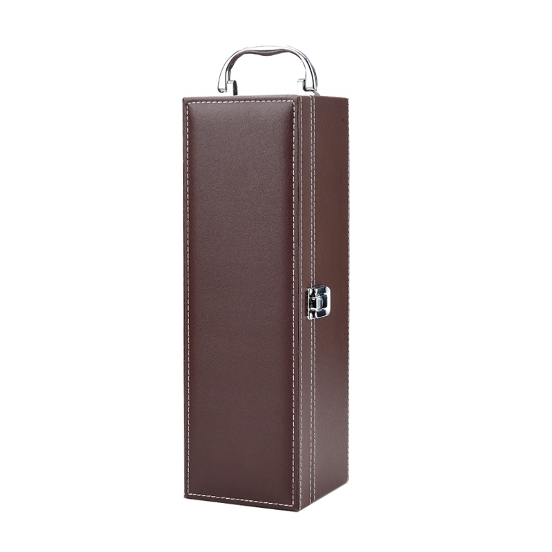 PU leather premium gift wine luxury bottle packaging box PU leather premium gift wine luxury bottle packaging box