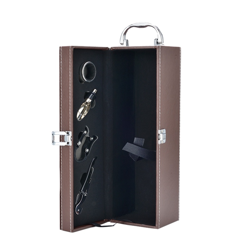 PU leather premium gift wine luxury bottle packaging box PU leather premium gift wine luxury bottle packaging box