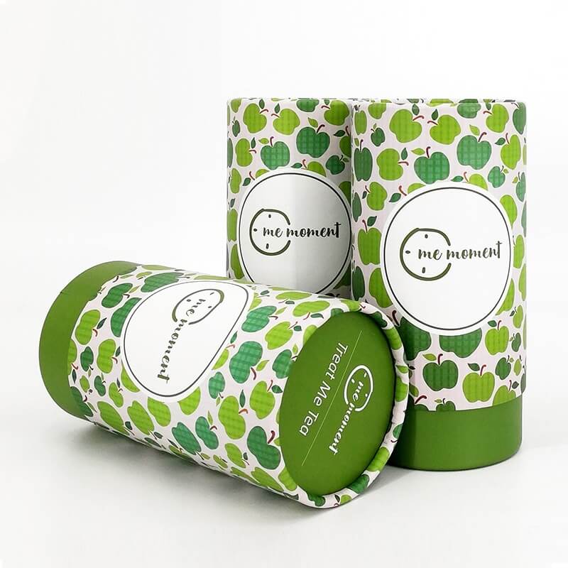 Recyclable cardboard tube food packaging for tea Recyclable cardboard tube food packaging for tea